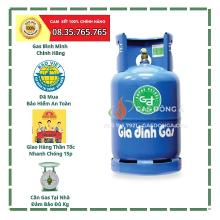 Gas Gia Đình Xanh Sell 12kg Bình Minh.