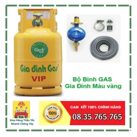 Bộ Bình Gas Vàng VIP 12 Kg Bình Minh