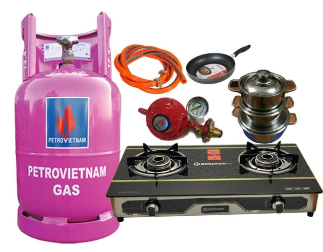 Giải pháp nấu nướng hoàn hảo với trọn bộ bình bếp gas