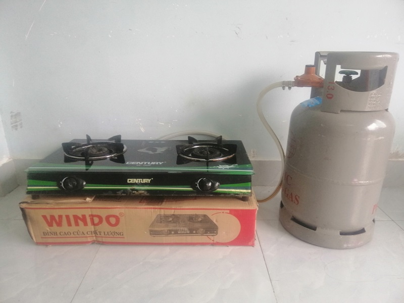 bộ bình và bếp gas