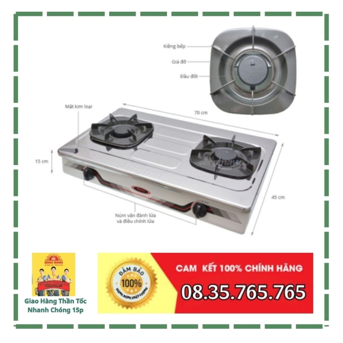 Bếp Gas Rinnai RV-370(SM)N