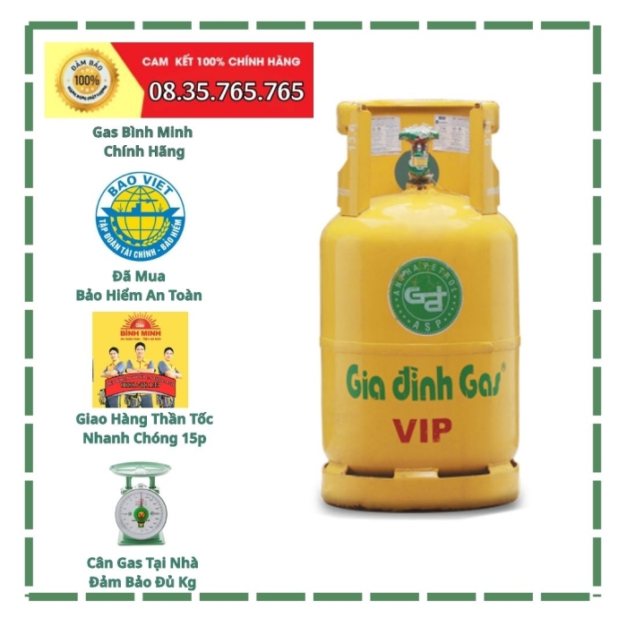 Gas Gia Đình Vàng 12kg